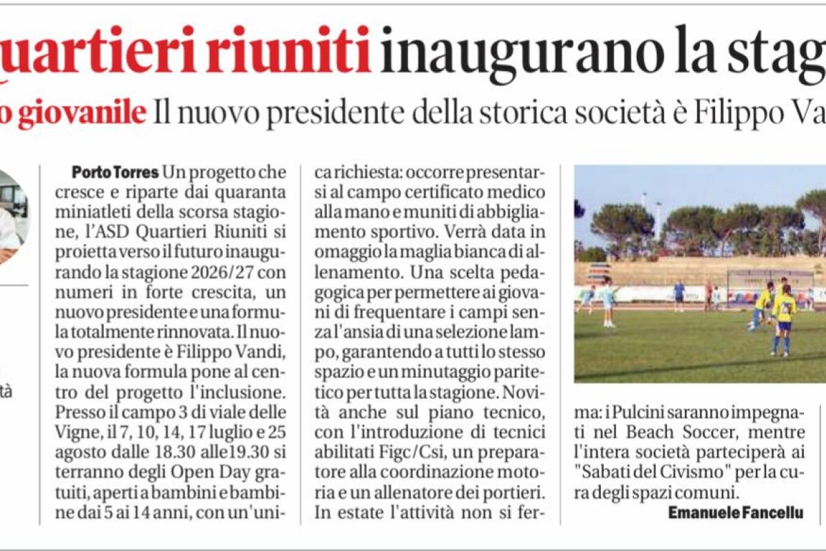 Immagine articolo Nuova Sardegna